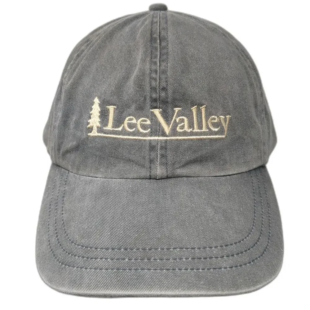 KP Baseball Cap Gray One Size Lee Valley Tools Tree Embroidery Slideback hat